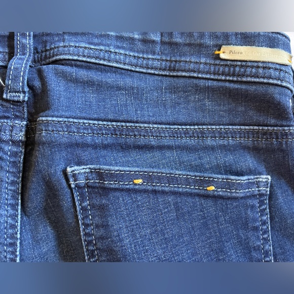 Pilcro and the Letterpress Dark Blue Serif Straight Leg Jeans Size 28 - Picture 4 of 5